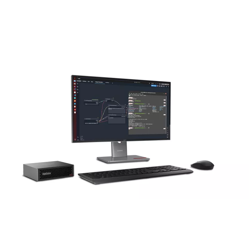 Lenovo ThinkStation PGX GB10 128 GB LPDDR5x-SDRAM 1 TB SSD DGX OS Mini Tower Mini-PC Schwarz
