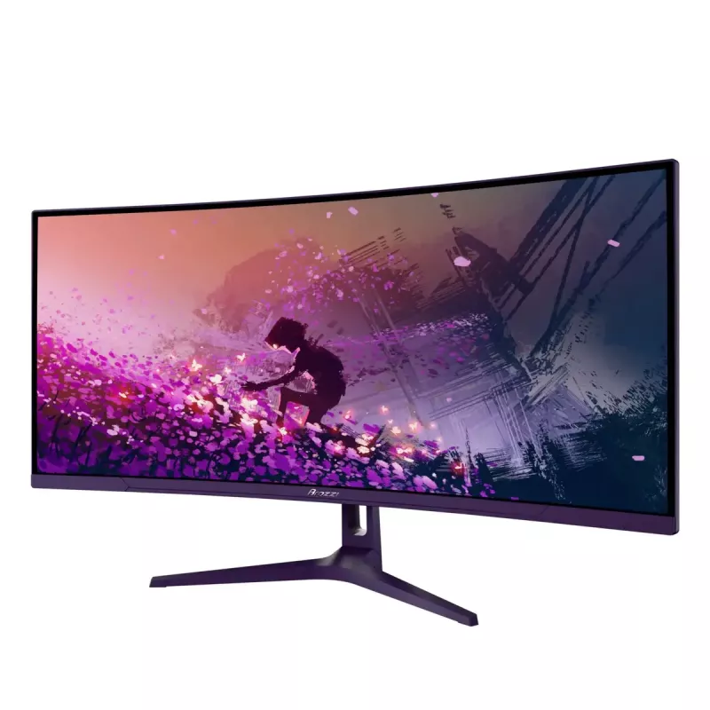 Gebogener Computermonitor Arozzi Nova 34 Zoll (86,4 cm) 3440 x 1440 LED 21:9 1 ms Lila