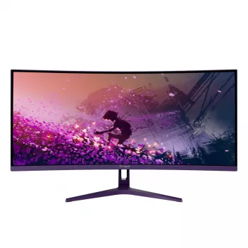 Gebogener Computermonitor Arozzi Nova 34 Zoll (86,4 cm) 3440 x 1440 LED 21:9 1 ms Lila