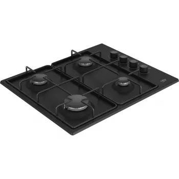 Eingebautes Gas-Kochfeld Beko HIBG64120SB, 4 Zonen, mechanische Steuerung