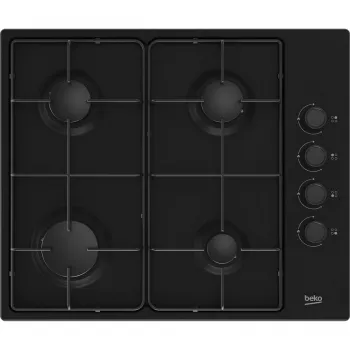 Eingebautes Gas-Kochfeld Beko HIBG64120SB, 4 Zonen, mechanische Steuerung