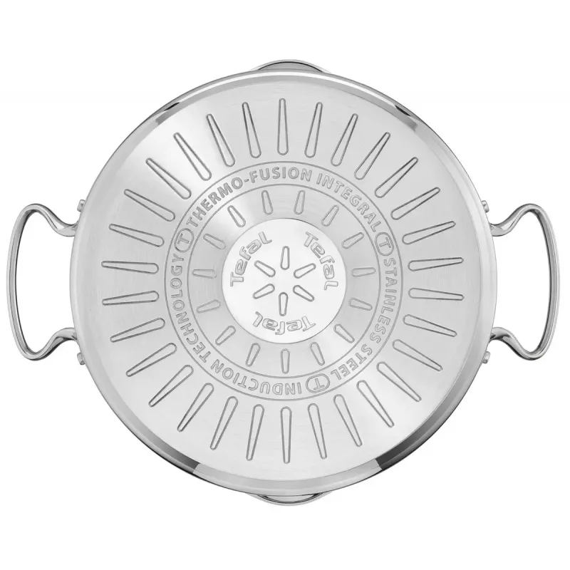 Kochtopf-Set Tefal Duetto+ G719S7, Edelstahl, 7-tlg. (Stielkasserollen Ø16/20/24 cm, Schmortopf Ø16 cm), Induktion, Deckel, ofenfest bis 250°C