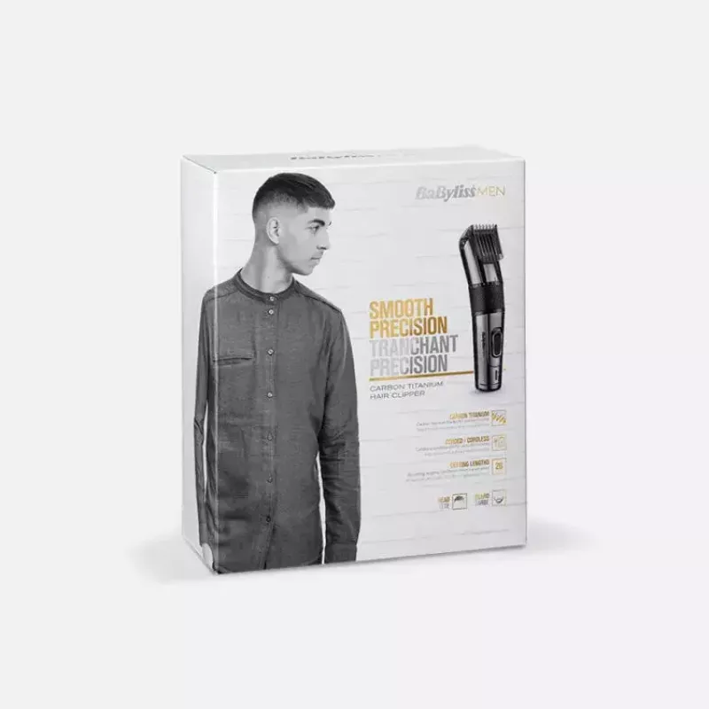 Haarschneider BaByliss Carbon Titanium Schwarz 26 0,5 mm bis 2,5 cm