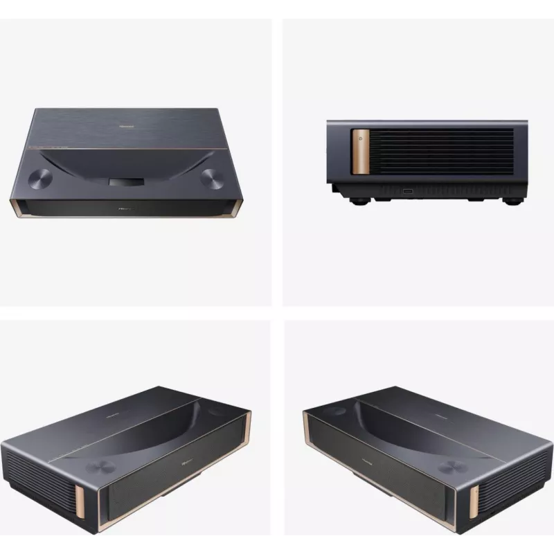 Projektor HISENSE PT1 3D Smart-TV, native 16:9, Wi‑Fi & Ethernet, HDR (HLG), HDMI 2.0/2.1, Schwarz