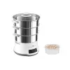Tefal Convenient Series Deluxe VC502D Dampfgarer 3 Körbe Arbeitsplatte 900 W Edelstahl, Weiß
