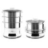 Tefal Convenient Series Deluxe VC502D Dampfgarer 3 Körbe Arbeitsplatte 900 W Edelstahl, Weiß