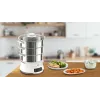 Tefal Convenient Series Deluxe VC502D Dampfgarer 3 Körbe Arbeitsplatte 900 W Edelstahl, Weiß