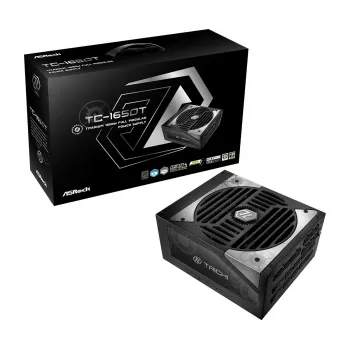 Netzteil ASROCK Taichi TC-1650T 1650 W 20+4-Pin ATX 80 PLUS Titanium, 135 mm Lüfter, Schwarz