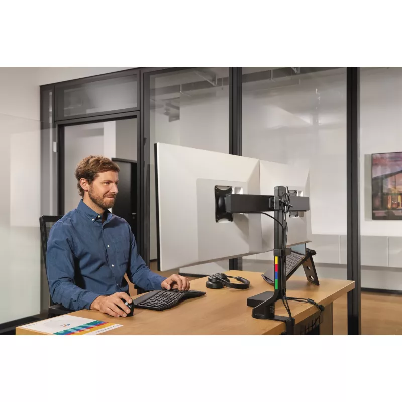 Kensington Pro Fit Ergo KB675 EQ TKL Wiederaufladbare Tastatur, Tenkeyless (80 - 87%), Kabellos, Bluetooth, Membran, QWERTY, Schwarz