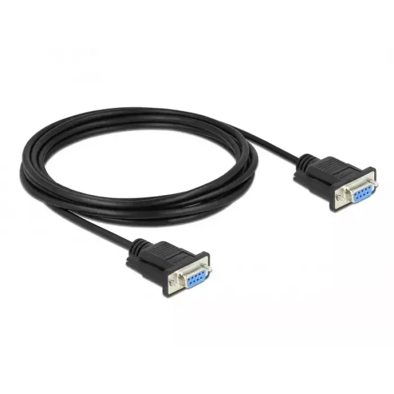 Serielles Kabel DeLOCK 86606 Schwarz 3m RS-232 Sub-D9