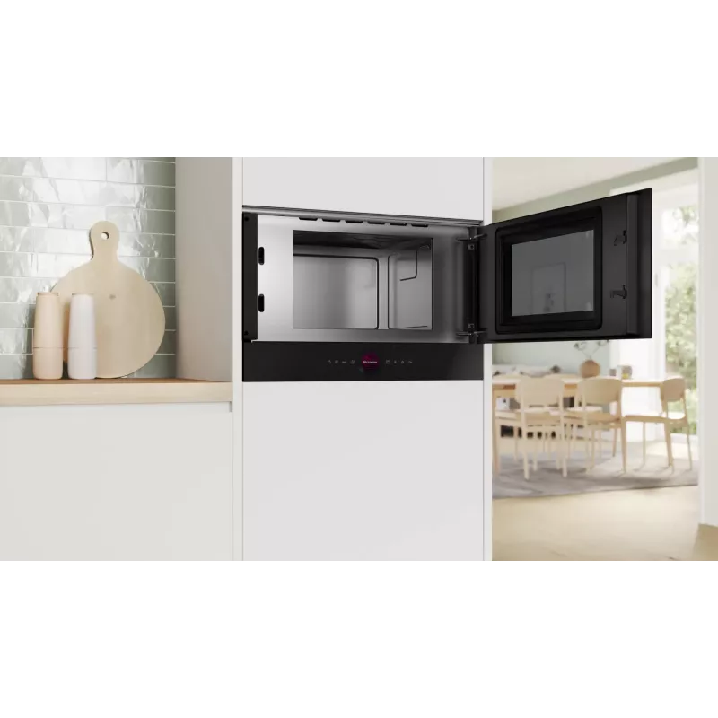 Bosch Serie 8 BFR7221B1 Mikrowelle Schwarz Solo-Mikrowelle Einbau 21 L 900 W