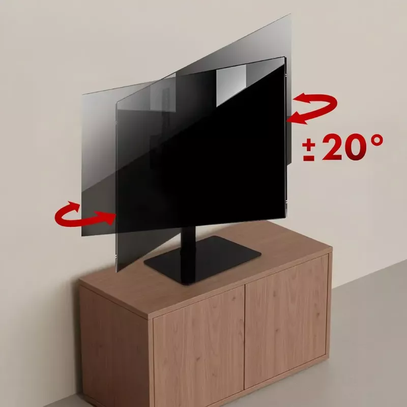TV-Ständer MACLEAN MC-132 für 32–55 Zoll Fernseher, unterstützt bis zu 35 kg, 20° Drehung, VESA 75x75–400x400