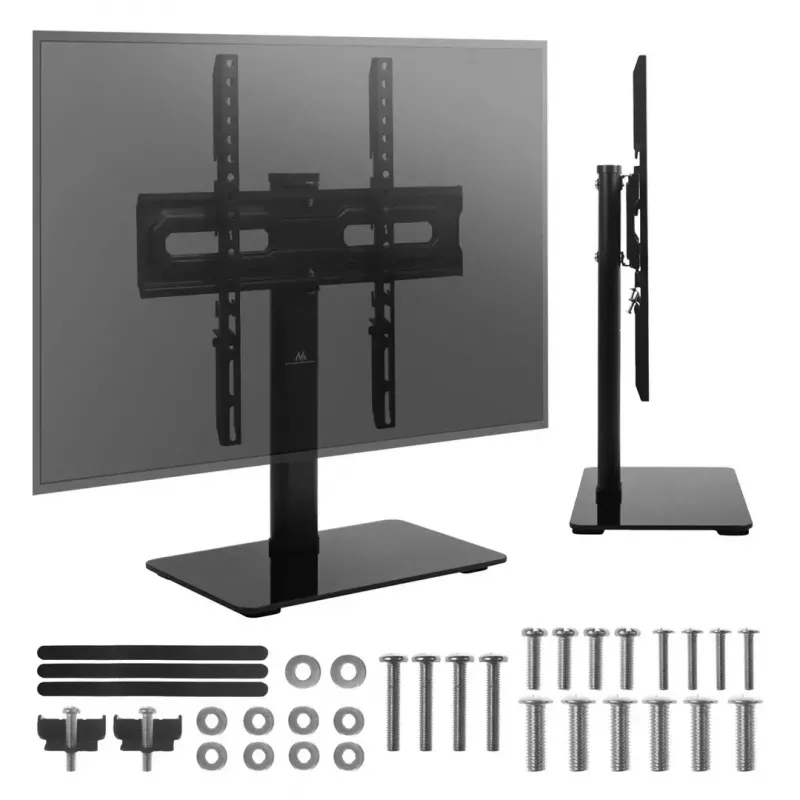 TV-Ständer MACLEAN MC-132 für 32–55 Zoll Fernseher, unterstützt bis zu 35 kg, 20° Drehung, VESA 75x75–400x400