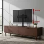 TV-Ständer MACLEAN MC-132 für 32–55 Zoll Fernseher, unterstützt bis zu 35 kg, 20° Drehung, VESA 75x75–400x400