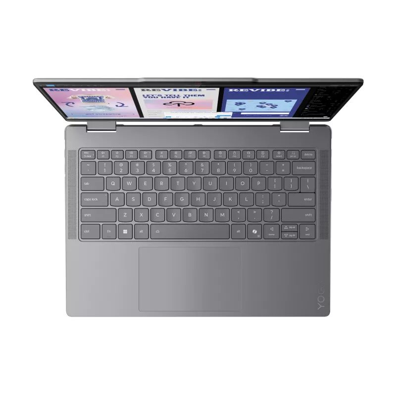 Laptop Lenovo YOGA 7 2-in-1 14 Zoll Ultra 5 226V, 16GB LPDDR5x, 1TB NVMe, OLED WUXGA, Windows 11 Home, Luna Grey