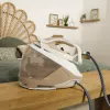 Tefal Pro Express Eco GV9E22E0 Dampfbügelstation 2200 W 1,8 L Durilium AirGlide Autoclean-Bügelsohle Beige, Weiß