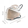 Tefal Pro Express Eco GV9E22E0 Dampfbügelstation 2200 W 1,8 L Durilium AirGlide Autoclean-Bügelsohle Beige, Weiß
