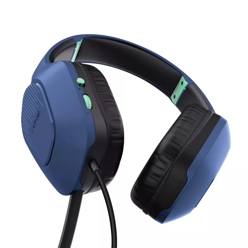 Trust GXT 415B Zirox Headset Kabelgebunden Head-band Gaming Blau