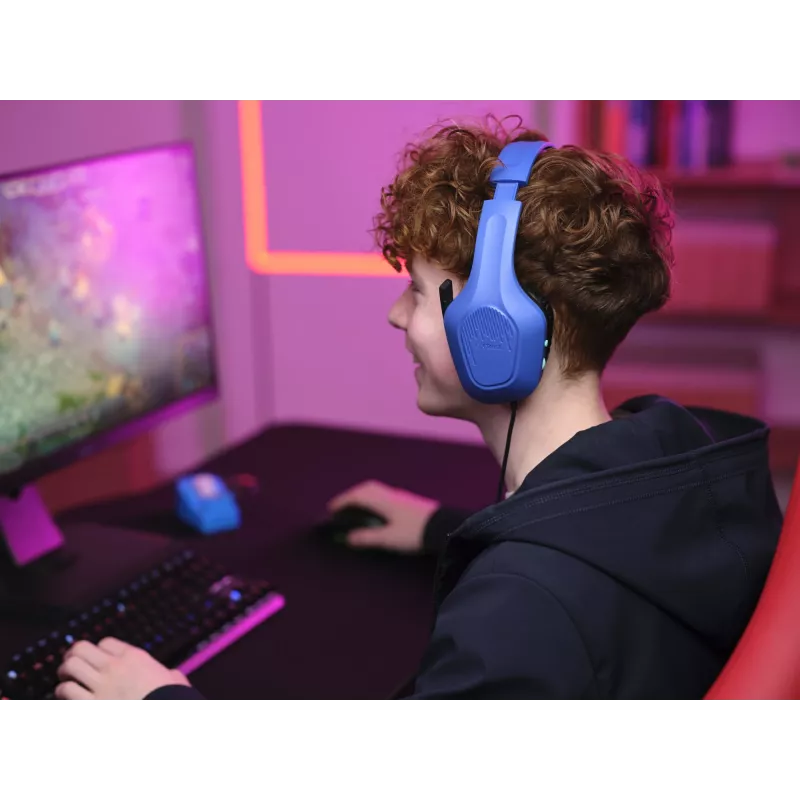 Trust GXT 415B Zirox Headset Kabelgebunden Head-band Gaming Blau