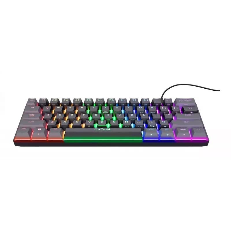 Trust GXT 867 Acira Tastatur Gaming USB QWERTY US-Englisch Schwarz