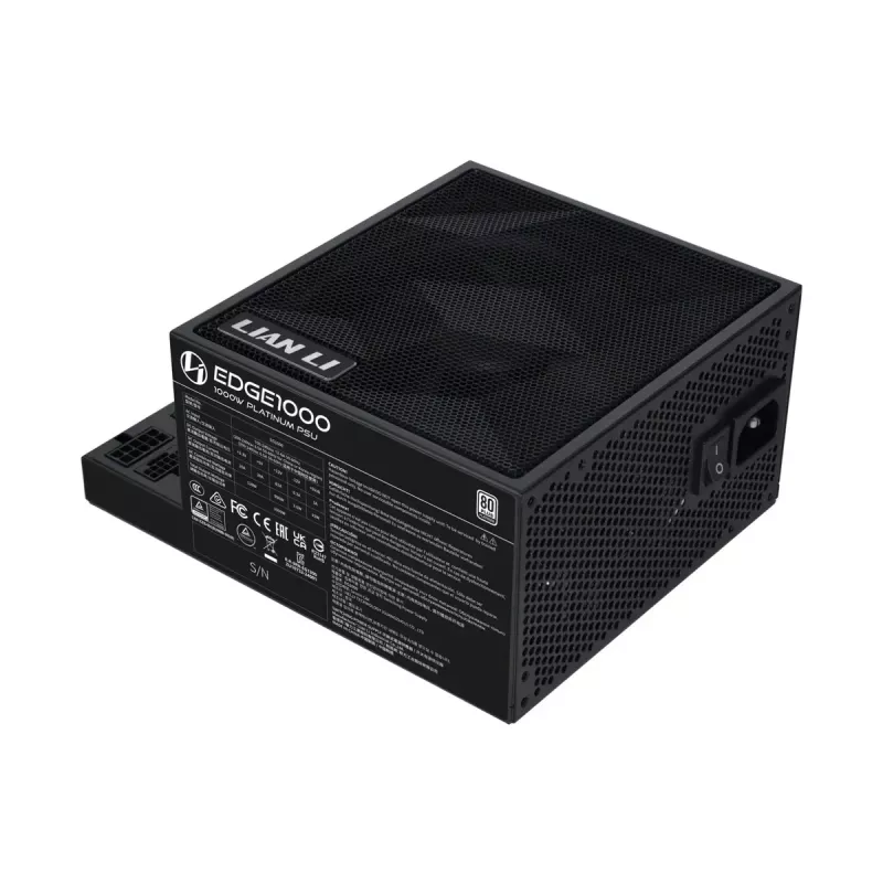 Lian Li EDGE EG1000 1000 W ATX 3.1 Netzteil, 80 PLUS Platinum, Schwarz