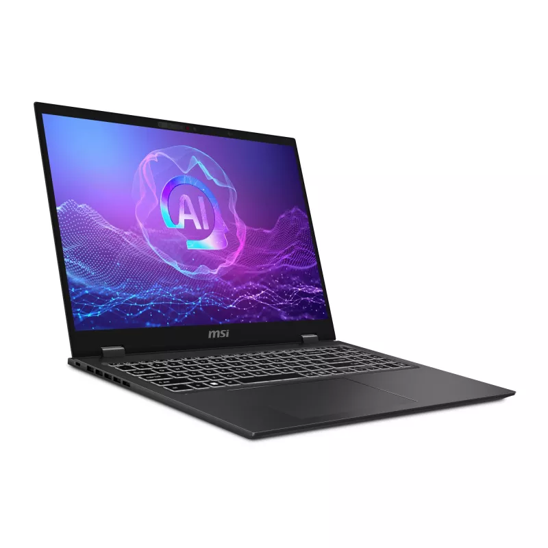 MSI Prestige 16 AI+ Evo B2VMG-017NL Copilot+ PC Intel Core Ultra 9 288V Laptop 40,6 cm (16 Zoll) UHD+ 32 GB LPDDR5x-SDRAM 1 TB SSD Wi-Fi 7 (802.11be) Windows 11 Pro Grau