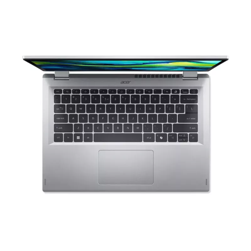 Hybrid (2-in-1) Laptop Acer Aspire Go Spin 14 AGSP14-31PT-C72L — 14 Zoll WUXGA Touchscreen, Intel N150, 16 GB LPDDR5, 512 GB SSD, Windows 11 Home, Silber