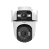 TP-Link Tapo Outdoor Dual Lens Pan/Tilt Sicherheitskamera, IP-Sicherheitskamera, Außenbereich, Kabelgebunden & Kabellos, Decken-/Wand-/Mastmontage, Weiß, Sphärisch