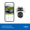 TP-Link Tapo Outdoor Dual Lens Pan/Tilt Sicherheitskamera, IP-Sicherheitskamera, Außenbereich, Kabelgebunden & Kabellos, Decken-/Wand-/Mastmontage, Weiß, Sphärisch