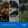 TP-Link Tapo Outdoor Dual Lens Pan/Tilt Sicherheitskamera, IP-Sicherheitskamera, Außenbereich, Kabelgebunden & Kabellos, Decken-/Wand-/Mastmontage, Weiß, Sphärisch