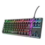 Tenkeyless-Gaming-Tastatur TRUST GXT 833 Thado, TKL 87 Tasten, USB, QWERTY US, Membran, RGB, Schwarz