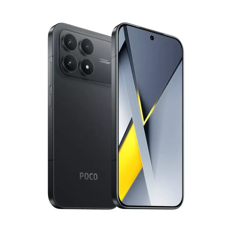 Smartphone POCO F8 Pro — 6,59 Zoll (16,7 cm) 2510×1156, Qualcomm Snapdragon 8 Elite 3,53 GHz, 12 GB RAM, 512 GB, 50 MP Dreifachkamera, 6210 mAh, Dual SIM, IP68, Schwarz