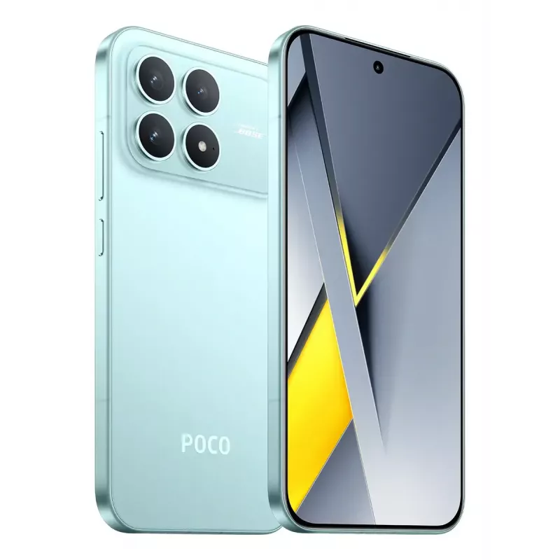 Smartphone POCO F8 Pro — 6,59 Zoll 2510×1156, Qualcomm Snapdragon 8 Elite 3,53 GHz, 12 GB RAM, 512 GB, 5G, Dual SIM, 6210 mAh, IP68, Blau