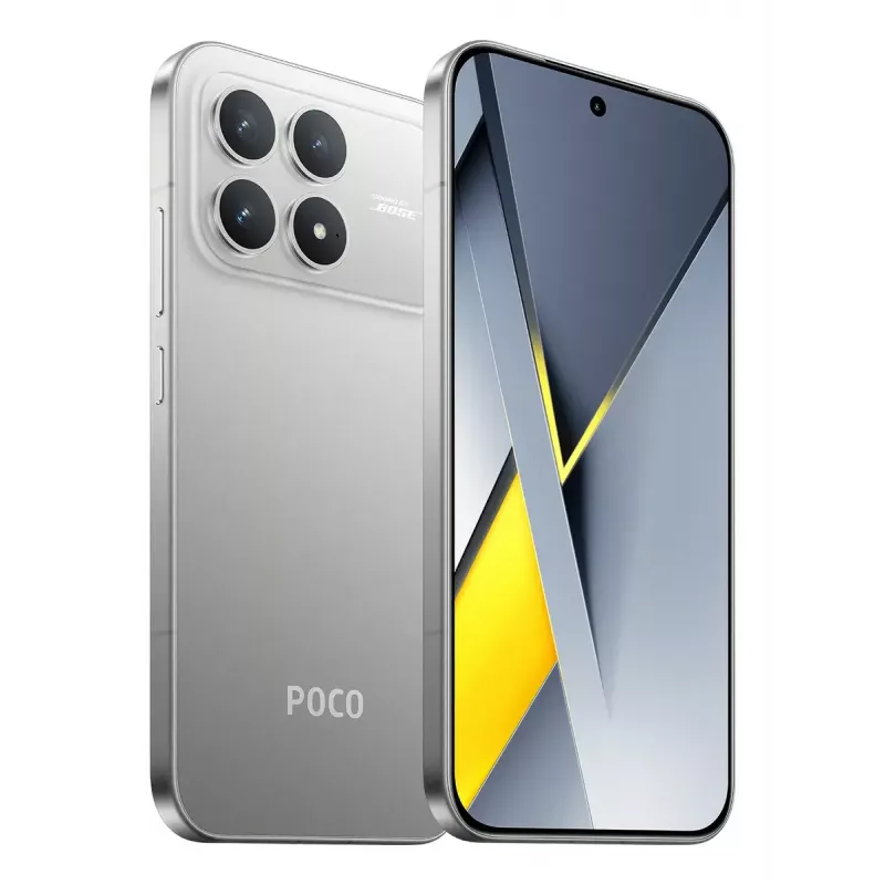 Smartphone POCO F8 Pro 6,59 Zoll Dual SIM 5G, Snapdragon 8 Elite, 12 GB RAM, 512 GB, 6210 mAh, Silber/Titan