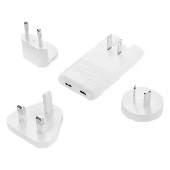 Sandberg 4in1 TravelCharger 65W Weiß, Indoor, AC, 20 V, Weiß