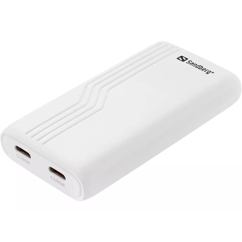 Sandberg 4in1 TravelCharger 65W Weiß, Indoor, AC, 20 V, Weiß