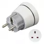 Hama 00223452 Reisestecker Typ F Typ G (UK) Weiß