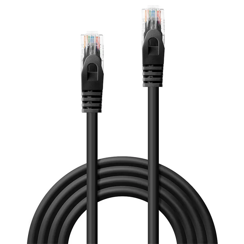 Lindy 48195 Netzwerkkabel Schwarz 5 m Cat6 U/UTP (UTP)