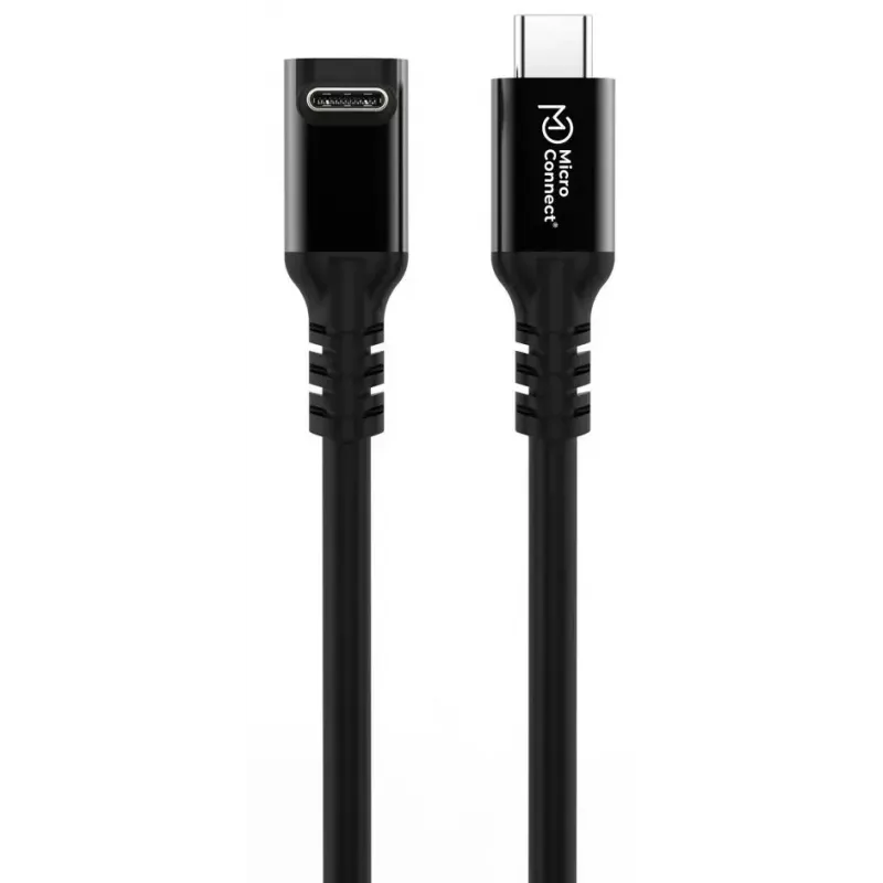 USB-C-zu-USB-C-Kabel MicroConnect MC-USB3.2CC1-FA — USB 3.2 Gen 2x2, 1 m, Schwarz