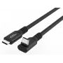 USB-C-zu-USB-C-Kabel MicroConnect MC-USB3.2CC2-FA, USB 3.2 Gen 2x2, 20 Gbit/s, 2 m, Schwarz