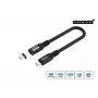 USB4 Gen 3x2 USB-C-auf-USB-C-Kabel MicroConnect MC-LS-USB4CC0.15, 0,15 m, schwarz