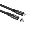 USB4 Gen 3x2 USB-C-auf-USB-C-Kabel MicroConnect MC-LS-USB4CC0.15, 0,15 m, schwarz