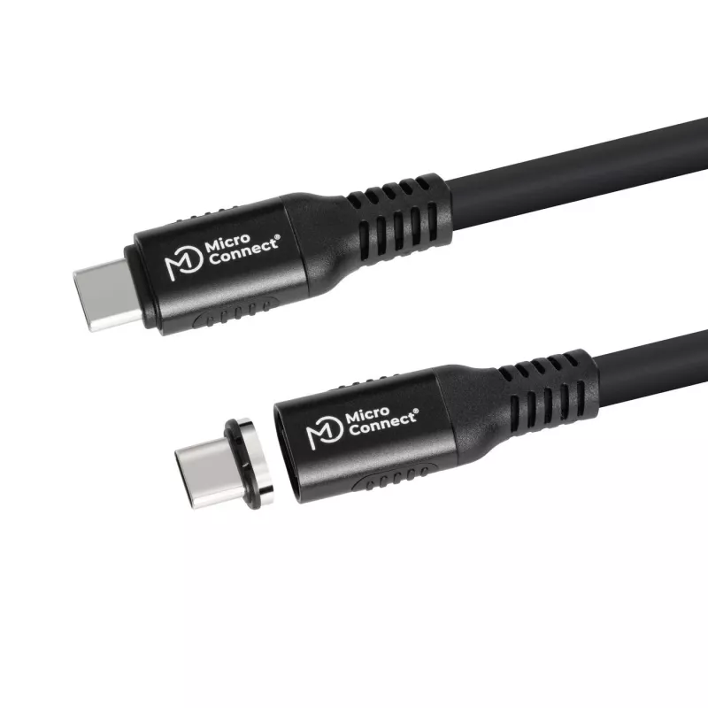 USB4 Gen 3x2 USB-C-auf-USB-C-Kabel MicroConnect MC-LS-USB4CC0.15, 0,15 m, schwarz