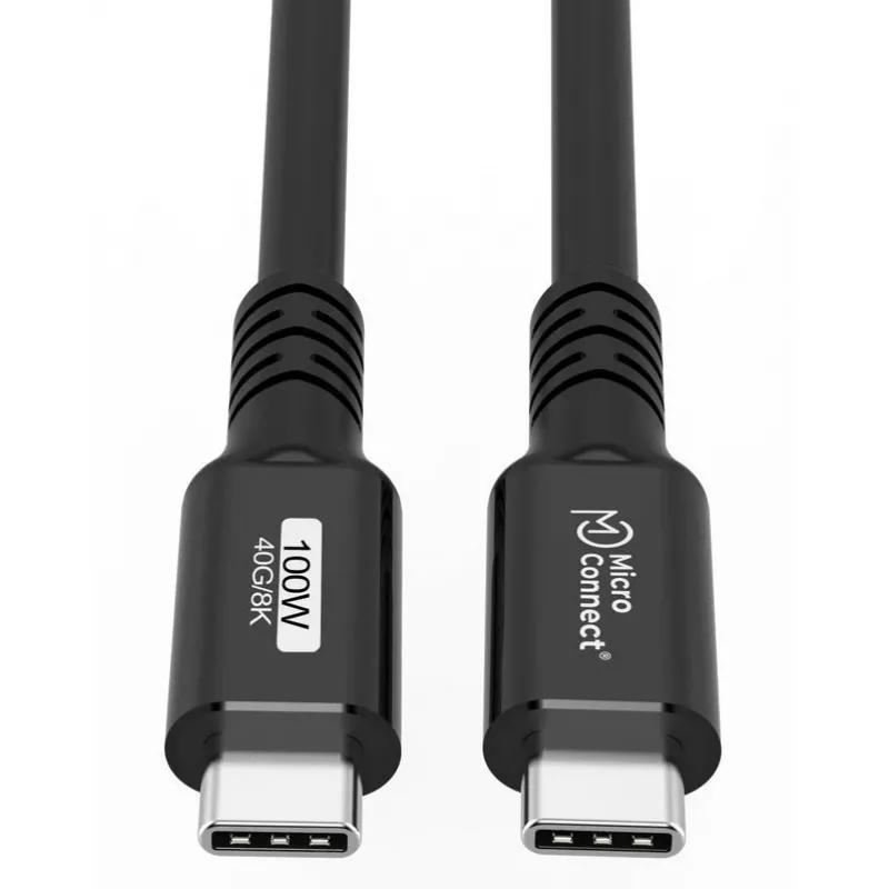 Microconnect USB4CC015 USB-Kabel USB4 Gen 3x2 0,15 m USB-C Schwarz