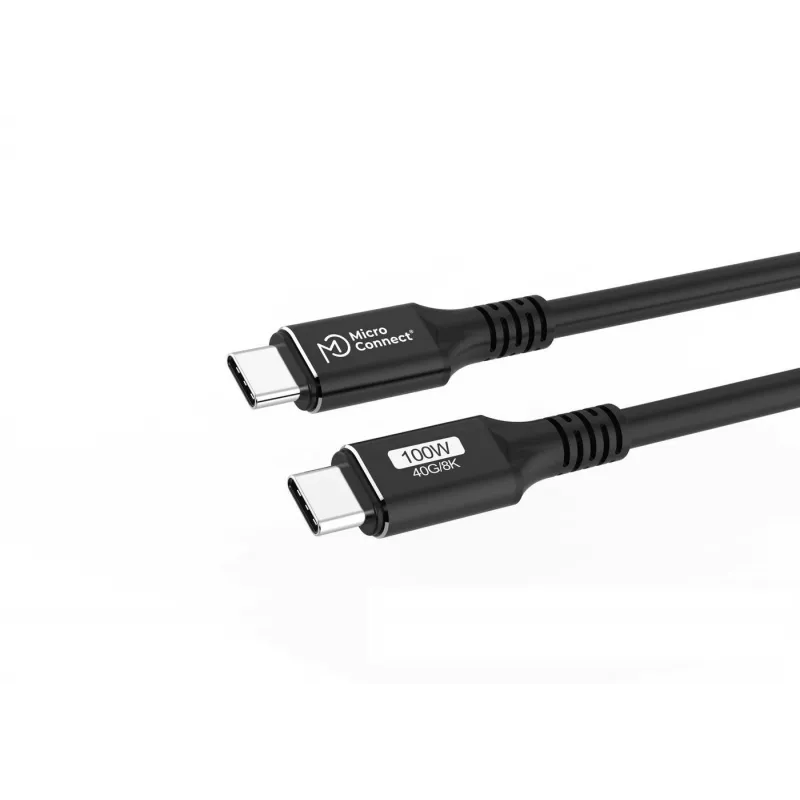 Microconnect USB4CC015 USB-Kabel USB4 Gen 3x2 0,15 m USB-C Schwarz