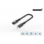 USB-C-auf-USB-C-Kabel MicroConnect USB3.2CC015EX, USB 3.2 Gen 2x2, 0,15 m, Schwarz