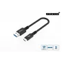 Microconnect USB3.2AC015 USB-Kabel USB 3.2 Gen 2 (3.1 Gen 2) 0,15 m USB C USB A Schwarz
