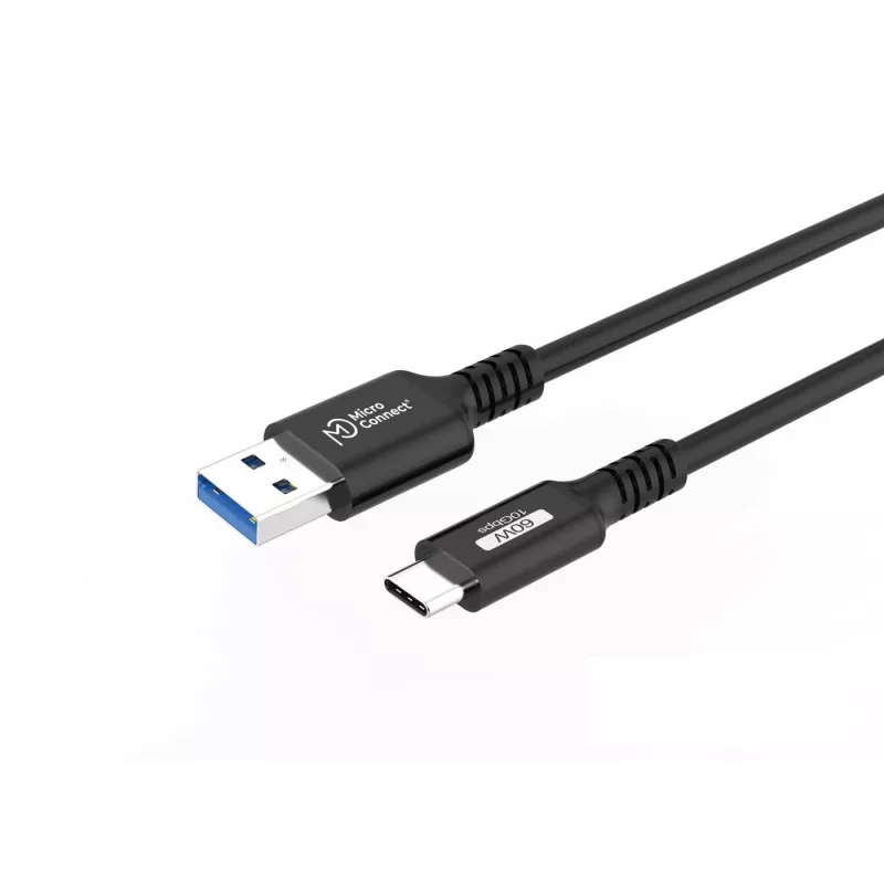 Microconnect USB3.2AC015 USB-Kabel USB 3.2 Gen 2 (3.1 Gen 2) 0,15 m USB C USB A Schwarz