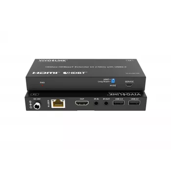 KVM-Kit VivoLink VLKVM150 HDBaseT KVM-Extender 18Gbps, Reichweite bis zu 150 m