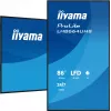 Digital-Signage-Flachbildschirm IIYAMA LH8664UHS-B3AG — 85,6 Zoll (2,17 m) 3840x2160 4K IPS, 450 cd/m², Wi‑Fi, Android, 24/7, Schwarz
